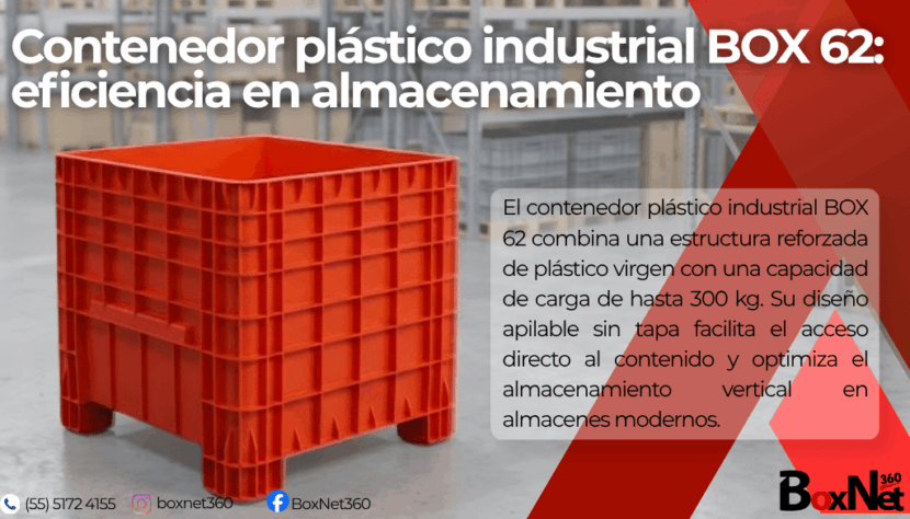 Box 62: contenedor industrial de color naranja de gran tamaño