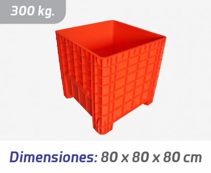 Contenedor Plástico Industrial BOX 62 | Almacenamiento 300 kg